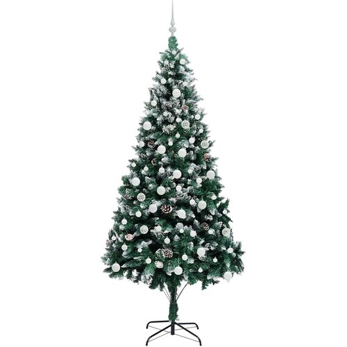  Umjetno božićno drvce Zelena 210 cm PVC i Čelik i Plastika Slike