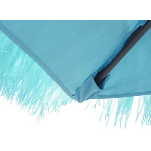 VidaXL Vrtni suncobran s čeličnom &amp;scaron;ipkom plavi 324x324x247 cm Slike