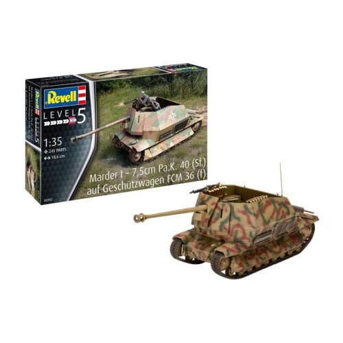Revell maketa marder i – 7,5cm pa.k. 40 (sf.) auf fcm 36(f) ( RV03292 ) Cene