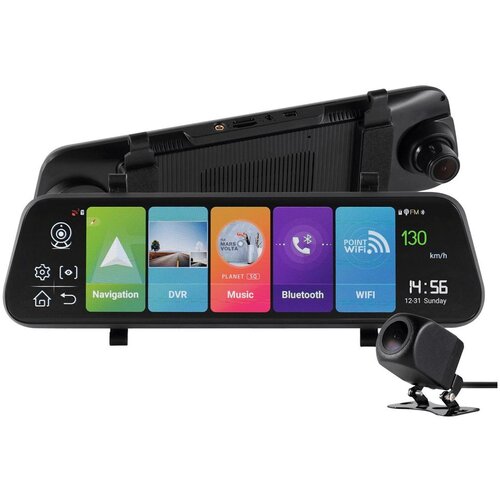 Sal Pametni retrovizor@Android, IPS 9.7" ekran, DVR, BT, WiFi - VPT SMART, Crni Cijene