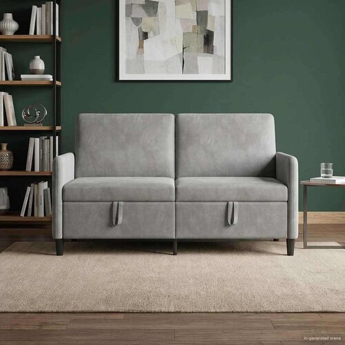 SOFA s pohranom Svjetlosiva 152 x 78 x 87 cm Poliester Cene
