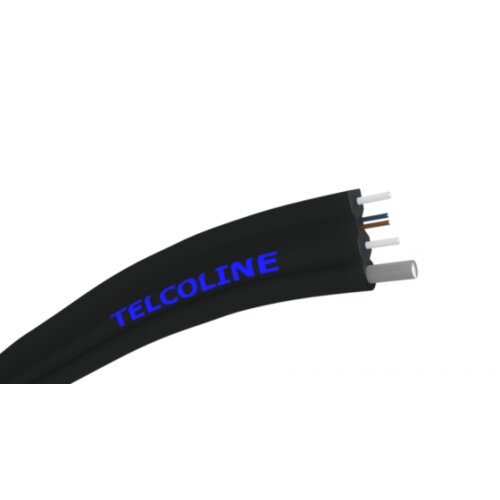 Telcoline Opticki kabl 2-vlakna 2J FTTX Flat Drop, G657A, indoor/outdoor, sa sajlom 1000m, 109 Cene