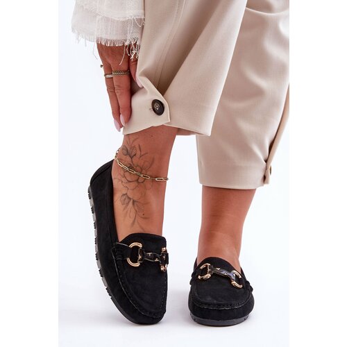 Boto Women&amp;#039;s Suede Moccasins with Ornament Black Dionira Slike