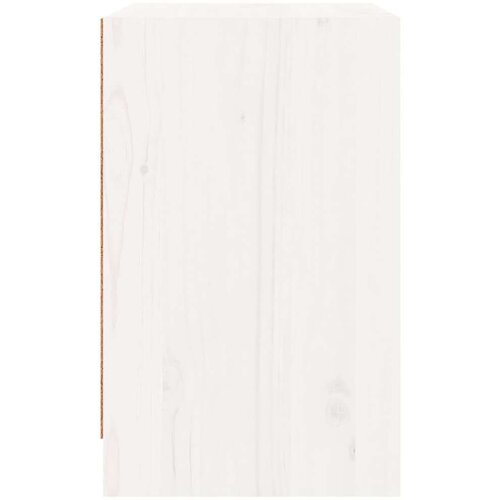  Noćni ormarići 2 kom bijeli 40 x 31 x 50 cm od masivne borovine Slike