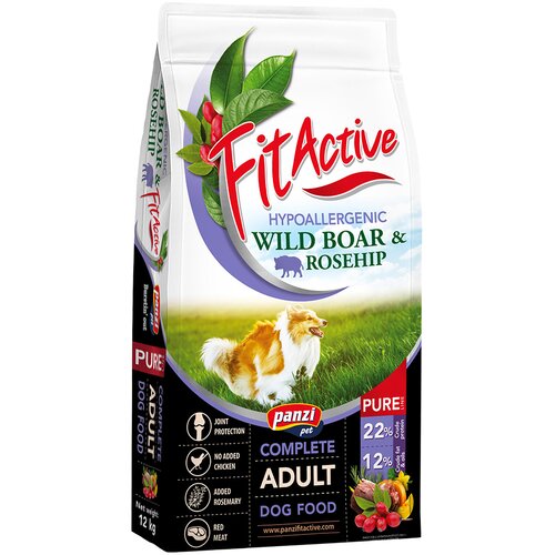  FitActive Pure Hypoallergenic z divjim pra&scaron;ičem in &scaron;ipkom - 12 kg Cijene