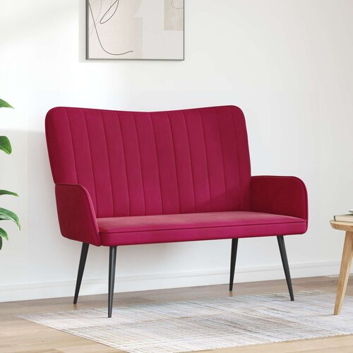 SOFA za dvije osobe Vinska crvena 115 x 61 x 87 cm Bar&scaron;un Cijene