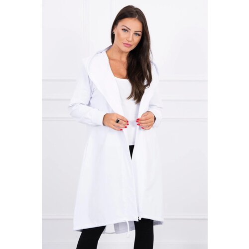 Kesi Cardigan with print oversize white Slike