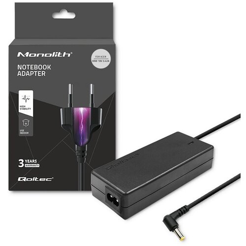 Qoltec 51115 power adapter /inverter Indoor 65 W Black Slike