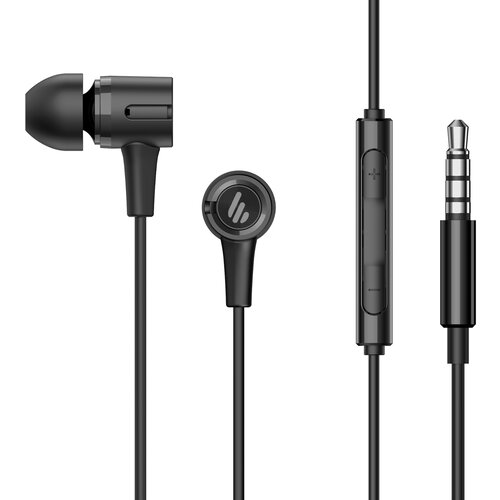 Edifier P205 in-ear slu&amp;scaron;alke z mikrofonom in linijskim upravljanjem, 3,5 mm stereo žične slu&amp;scaron;alke - earbuds - črne, (21631889) Slike