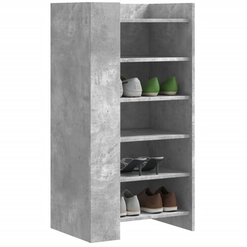 The Living Store Omarica za čevlje betonsko siva 52x37,5x100 cm inženirski les - Omara Za Čevlje, (21657005) Cene
