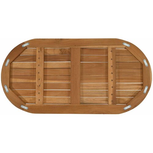  Gornji dio stola 80 x 40 x 2,5 cm Ovalni Čvrsto teak drvo Slike