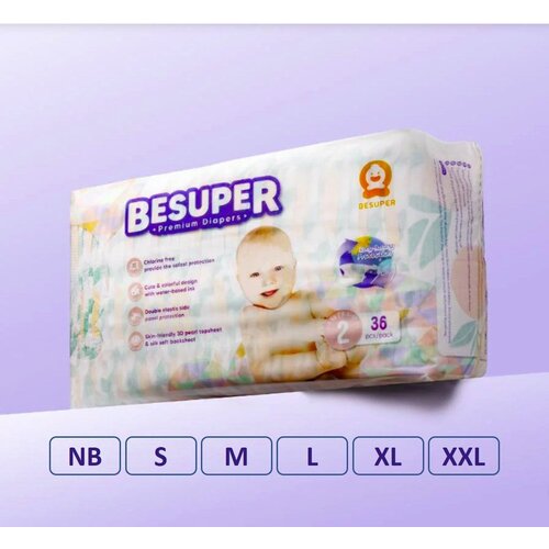 BeSuper uzorci pelene - 2 (s 3-8 kg) Slike
