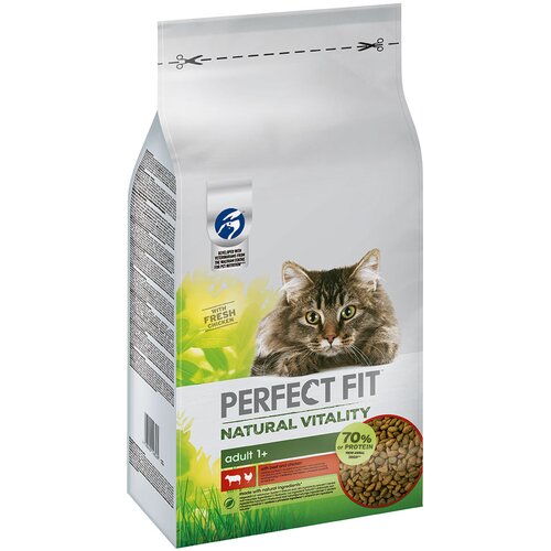 PerfectFIT Natural Vitality Adult 1+ govedina in pi&scaron;čanec - 6 kg Cijene
