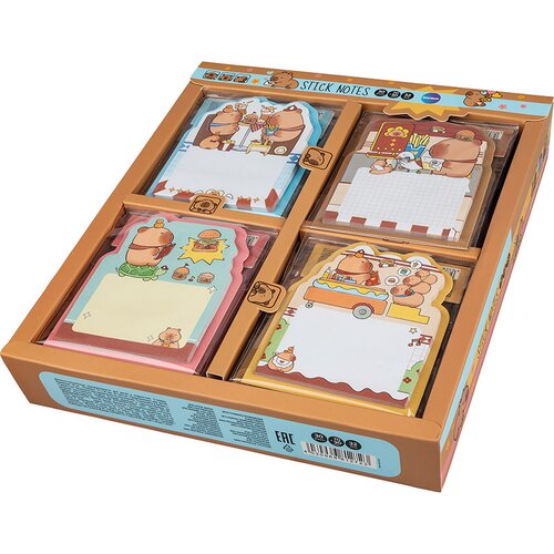  Capybara samoljepljivi blok za bilješke 70x90mm, 30 listova, razne vrste, 1 komad Cene