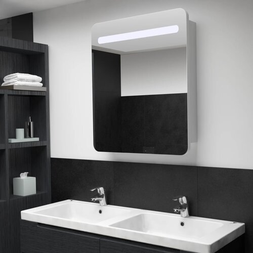 Furnova LED kopalniška omarica z ogledalom 68x9x80 cm, (21947455) Cene