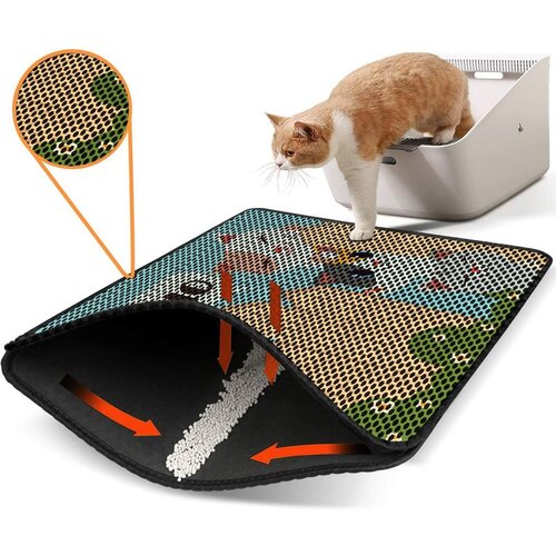 WALLXPERT Nrszn0164 multicolor cat litter mat Cene