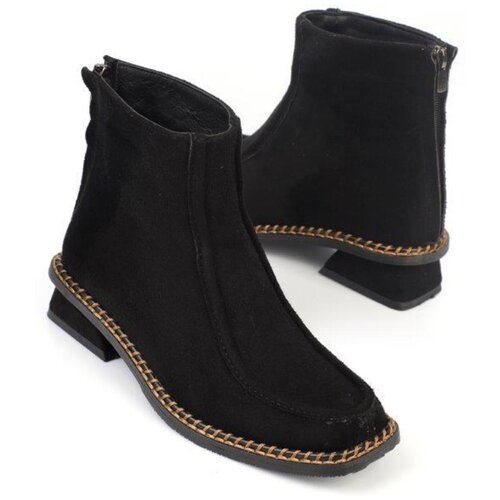 Capone Outfitters Women&amp;#039;s Low-Heeled Boots with Stitching Detail. Slike