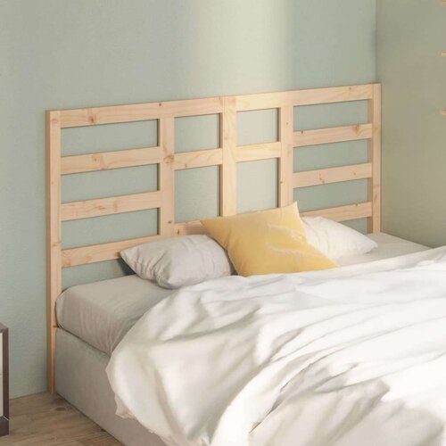  Uzglavlje za krevet 156 x 4 x 104 cm od masivne borovine Slike