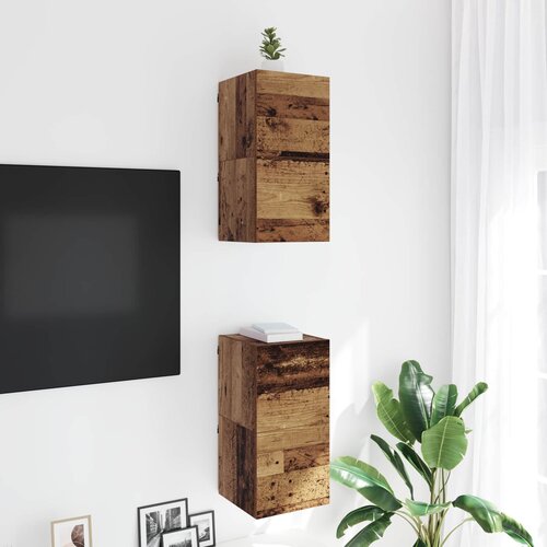  Ormar za TV montiran na zid Zidne Staro drvo 30,5 x 30 x 30 cm Cene