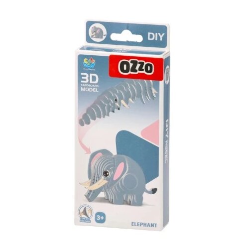 Ozzo DIY, puzzle, mini 3D, slon Slike
