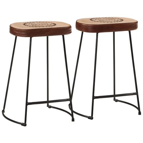VidaXL Barski stolci 2 kom tamnosmeđi 41 x 29 x 62 cm Slike