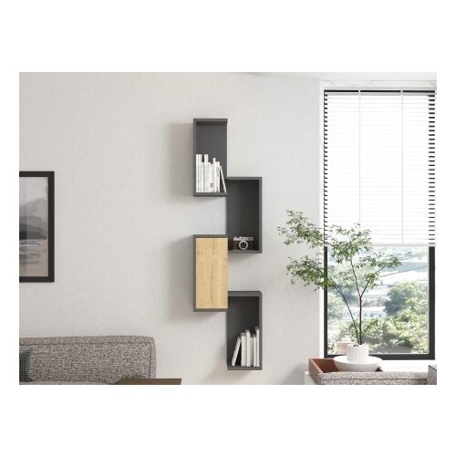 Hanah home zidna polica esta anthracite sapphire Slike
