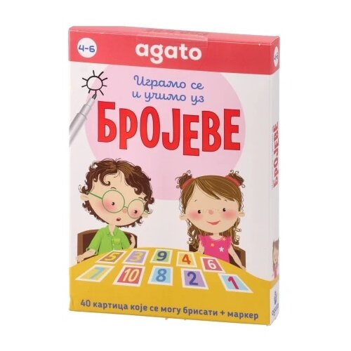 Agato Smart kid, kartice sa brojevima, 40 kartica , 4 - 7 godina Cene