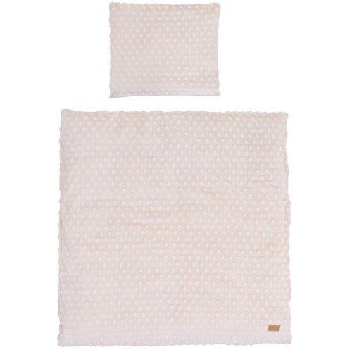 Roba Bež dječja posteljina za dječji krevetić od mje&amp;scaron;avine pamuka 80x80 cm Frosty Almond &amp;ndash; Slike