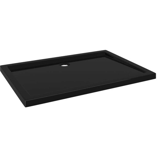VidaXL Pravokutna tu&amp;scaron;-kada ABS crna 70 x 100 cm Slike
