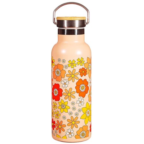 Sass & Belle Narančasta dječja bočica od nehrđajućeg čelika 500 ml 70s Floral - Cijene
