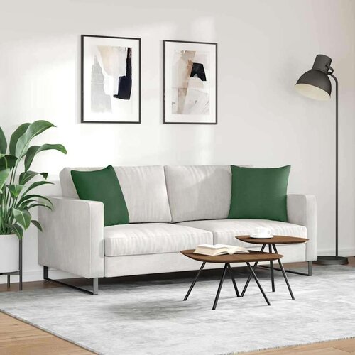 VidaXL jastučići za sofu 2 pcs tamnozelena 45 x 45 cm kordura tekstil Slike