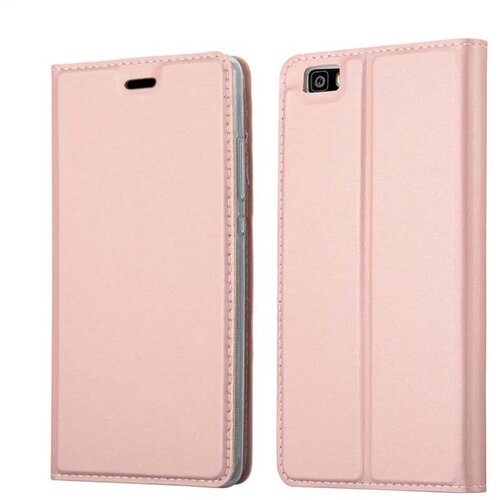 Cadorabo Huawei P8 LITE 2015 v klasična rožnata zlata - Za&scaron;čitni ovitek z magnetnim zapiranjem, stoječo funkcijo in režo za kartice, (20558548) Cene