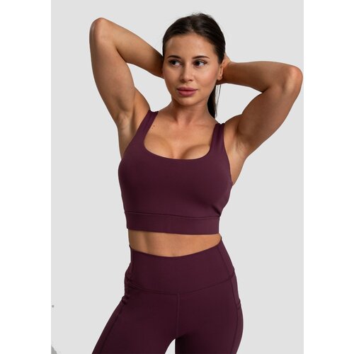 GymBeam ženski sportski grudnjak Cut-Out Eggplant Slike