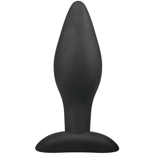 EasyToys - Anal Collection Medium Black Silicone Buttplug Cene