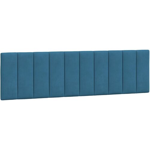 vidaXL Vzglavna stranica modra 180 cm žamet, (21059200) Cene