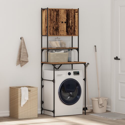 vidaXL Ormar za perilicu rublja Stari drvo 68x48.5x194 cm Cijene