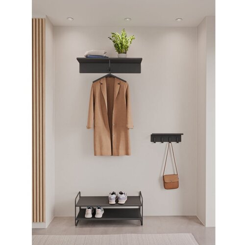 Zone Črno jekleno stojalo za čevlje 33x33x80 cm A-Shoe &amp;ndash; Slike