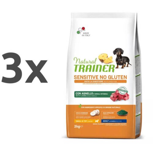 Natural Trainer Sensitive No Gluten Adult Mini - ovca 3 x 2 kg Cene
