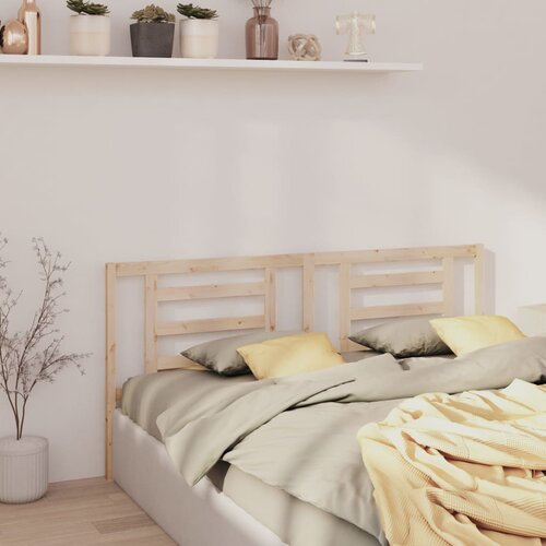 VidaXL Uzglavlje za krevet 206 x 4 x 100 cm od masivne borovine Slike