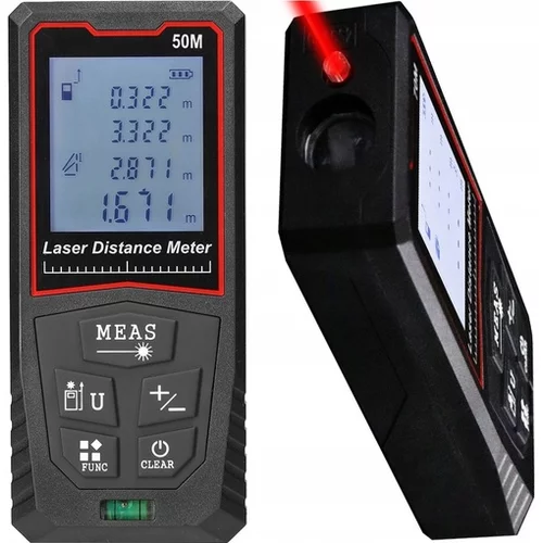 Dexxer vecfunkcijski digitalni LCD laserski merilnik razdalj