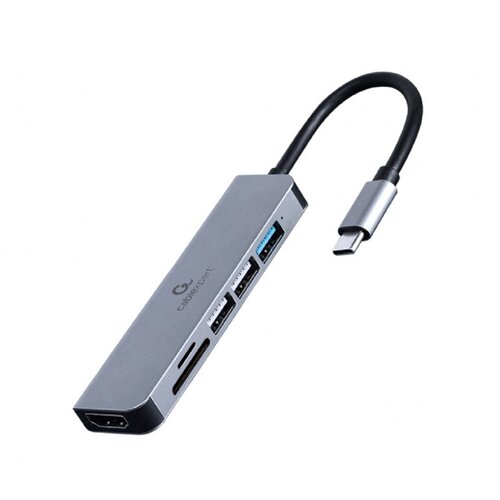 Docking USB Type-C 6-in-1 multi-port adapter (Hub + HDMI + card reader) Cene