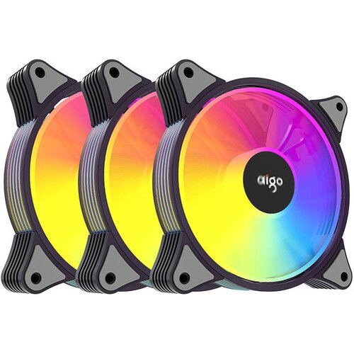 Aigo Računalniški ventilator 3v1 AR12 ARGB 120x120 (črn), (20628888) Cene