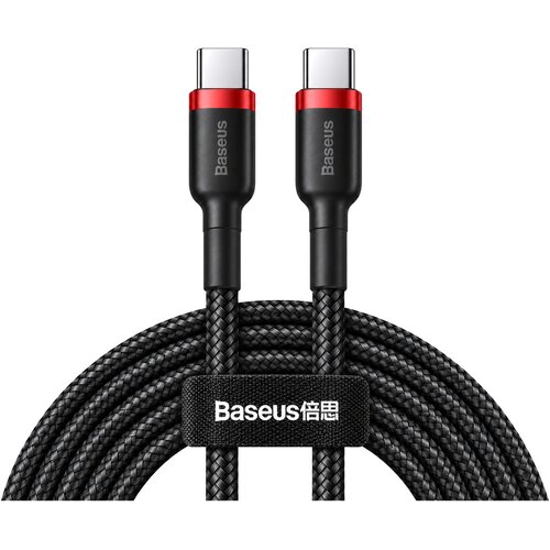 Baseus Cafule Flash pleten USB-C v USB-C kabel 60W rdeče-črne barve dolžine 1m Cene