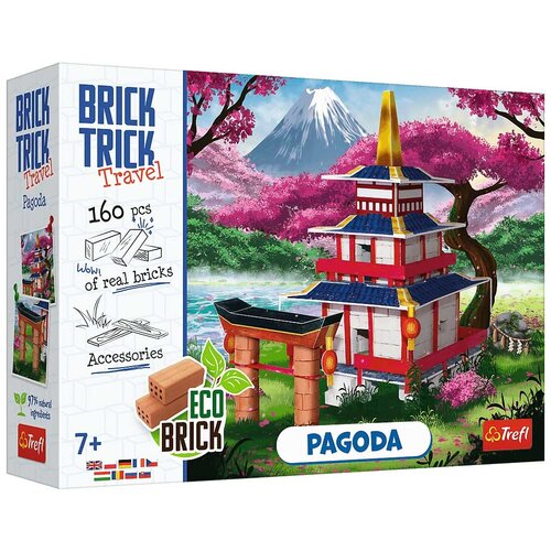Trefl Brick Trick gradimo od cigle: Pagoda građevinska igra od 160 dijelova - Slike