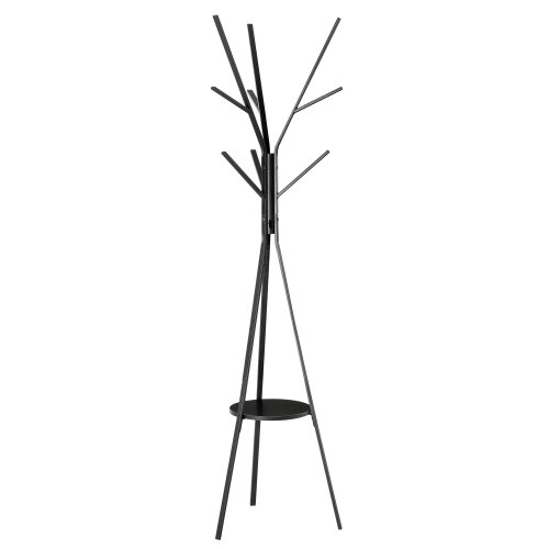 Nesta Stoječi obe&scaron;alnik za oblačila, kovina, črn, 180 cm, elegantna garderoba za hodnik, urejenost in slog, (5000493500) Cene