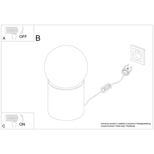 Stolna Sollux SL.1193 - Stona lampa BOOMO 1xG9/8W/230V Slike