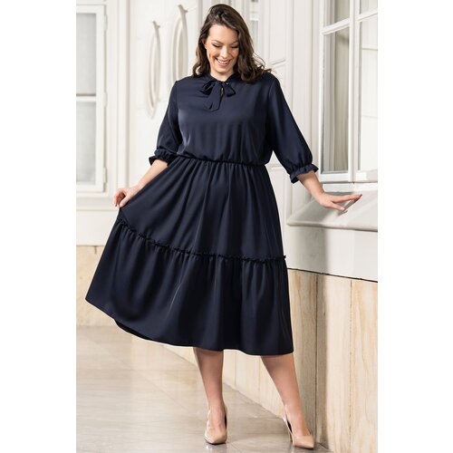 Karko Woman&amp;#039;s Dress SC226 Navy Blue Slike