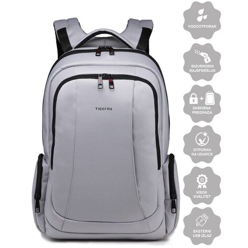 Tigernu "Ranac za Laptop T-B3143SG 15.6"" Silver Gray" Cene