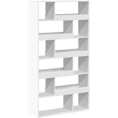 VidaXL Pregrada za prostor bela 100x33x187,5 cm inženirski les, (22009697) Slike