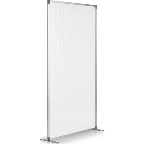 Magnetoplan Predelna stena, z matirano polikarbonatno &amp;scaron;ipo, Vx&amp;Scaron;xG 1800 x 1000 x 350 mm Slike